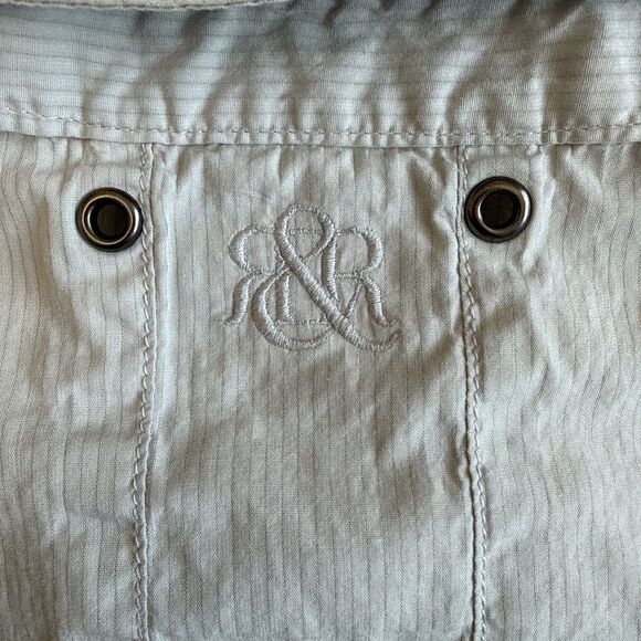 Rock & Republic Men's XL Button-Down Shirt Short Sleeve Gray 100% Cotton - Picture 5 of 5